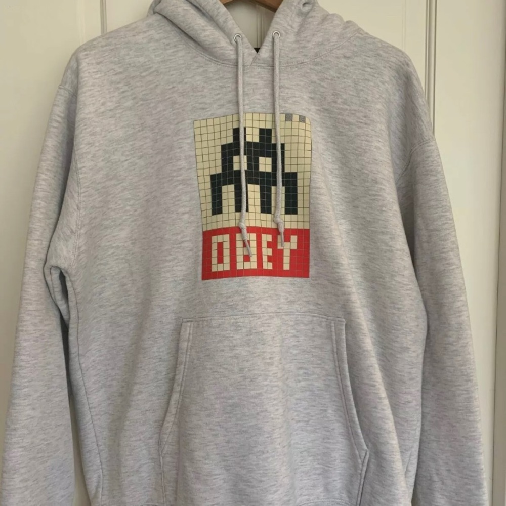 SOLD - Obey Invader Hoodie. EUC Sz. L